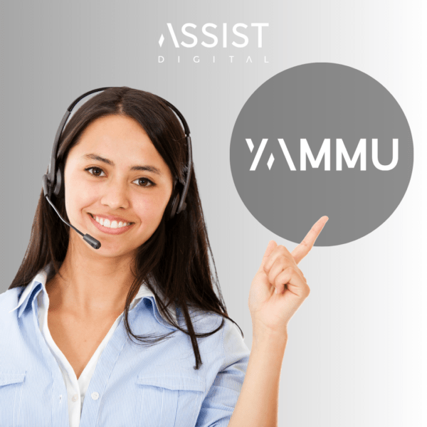 Frau mit Headset zum Thema "YAMMU - Workforce Management Software" 